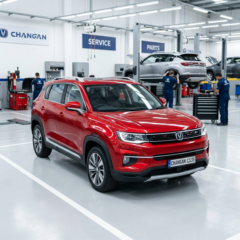 Восстановление передней части Changan CS35 Plus после ДТП за 10 дней